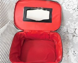 barbie train case inside